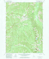 Edaho Mountain Idaho Historical topographic map, 1:24000 scale, 7.5 X 7.5 Minute, Year 1972