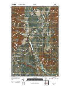 Edgemere Idaho Historical topographic map, 1:24000 scale, 7.5 X 7.5 Minute, Year 2011