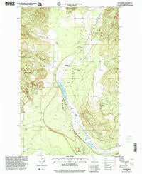 Edgemere Idaho Historical topographic map, 1:24000 scale, 7.5 X 7.5 Minute, Year 1996