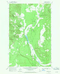 Edgemere Idaho Historical topographic map, 1:24000 scale, 7.5 X 7.5 Minute, Year 1968