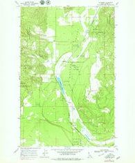 Edgemere Idaho Historical topographic map, 1:24000 scale, 7.5 X 7.5 Minute, Year 1968