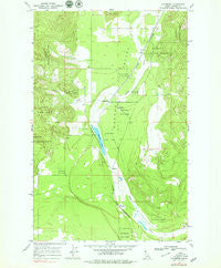 Edgemere Idaho Historical topographic map, 1:24000 scale, 7.5 X 7.5 Minute, Year 1968