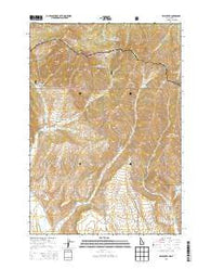 Edie Creek Idaho Current topographic map, 1:24000 scale, 7.5 X 7.5 Minute, Year 2013