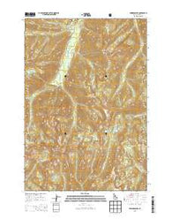 Edwardsburg Idaho Current topographic map, 1:24000 scale, 7.5 X 7.5 Minute, Year 2013