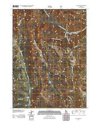 Egan Basin Idaho Historical topographic map, 1:24000 scale, 7.5 X 7.5 Minute, Year 2011