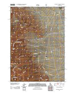 Eightmile Canyon Idaho Historical topographic map, 1:24000 scale, 7.5 X 7.5 Minute, Year 2011