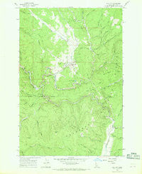 Elk City Idaho Historical topographic map, 1:24000 scale, 7.5 X 7.5 Minute, Year 1966