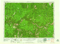 Elk City Idaho Historical topographic map, 1:250000 scale, 1 X 2 Degree, Year 1960