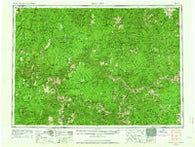 Elk City Idaho Historical topographic map, 1:250000 scale, 1 X 2 Degree, Year 1956