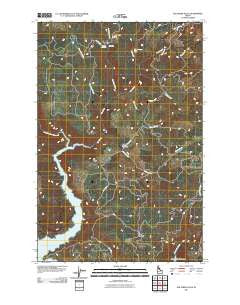 Elk Creek Falls Idaho Historical topographic map, 1:24000 scale, 7.5 X 7.5 Minute, Year 2011