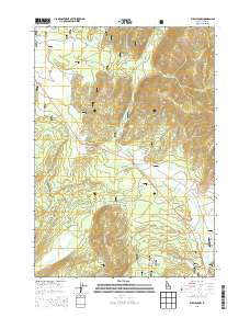 Elk Meadow Idaho Current topographic map, 1:24000 scale, 7.5 X 7.5 Minute, Year 2013