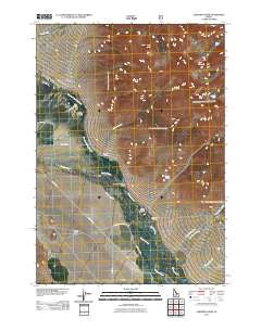 Elkhorn Creek Idaho Historical topographic map, 1:24000 scale, 7.5 X 7.5 Minute, Year 2011