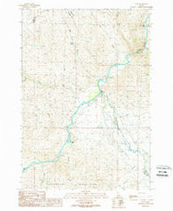 Ellis Idaho Historical topographic map, 1:24000 scale, 7.5 X 7.5 Minute, Year 1989