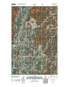 Elmira Idaho Historical topographic map, 1:24000 scale, 7.5 X 7.5 Minute, Year 2011