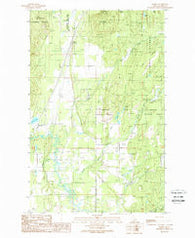 Elmira Idaho Historical topographic map, 1:24000 scale, 7.5 X 7.5 Minute, Year 1989