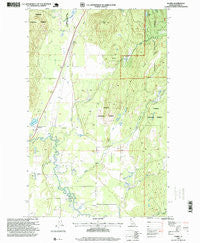 Elmira Idaho Historical topographic map, 1:24000 scale, 7.5 X 7.5 Minute, Year 1996