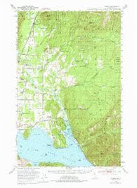 Elmira Idaho Historical topographic map, 1:62500 scale, 15 X 15 Minute, Year 1951