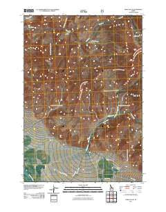 Ennis Gulch Idaho Historical topographic map, 1:24000 scale, 7.5 X 7.5 Minute, Year 2011