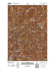Falconberry Peak Idaho Historical topographic map, 1:24000 scale, 7.5 X 7.5 Minute, Year 2011