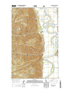 Farnham Peak Idaho Current topographic map, 1:24000 scale, 7.5 X 7.5 Minute, Year 2013