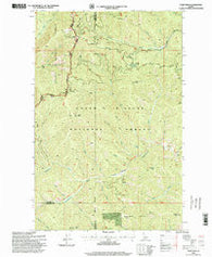 Faset Peak Idaho Historical topographic map, 1:24000 scale, 7.5 X 7.5 Minute, Year 1996