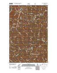 Faset Peak Idaho Historical topographic map, 1:24000 scale, 7.5 X 7.5 Minute, Year 2011