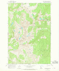 Fenn Mountain Idaho Historical topographic map, 1:24000 scale, 7.5 X 7.5 Minute, Year 1966