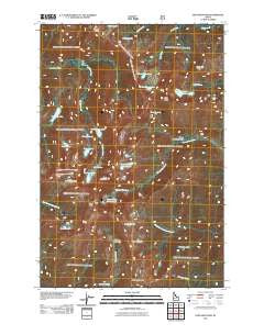 Fenn Mountain Idaho Historical topographic map, 1:24000 scale, 7.5 X 7.5 Minute, Year 2011