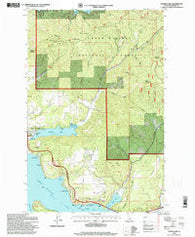Fernan Lake Idaho Historical topographic map, 1:24000 scale, 7.5 X 7.5 Minute, Year 1996