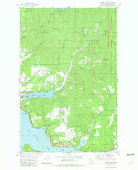 Fernan Lake Idaho Historical topographic map, 1:24000 scale, 7.5 X 7.5 Minute, Year 1981