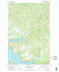 Fernan Lake Idaho Historical topographic map, 1:24000 scale, 7.5 X 7.5 Minute, Year 1981
