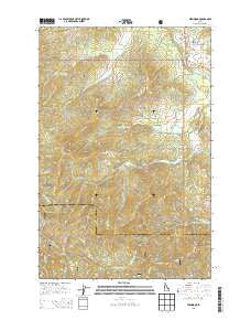 Fernwood Idaho Current topographic map, 1:24000 scale, 7.5 X 7.5 Minute, Year 2013