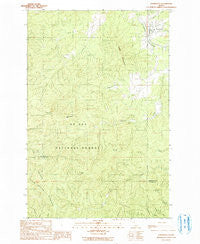 Fernwood Idaho Historical topographic map, 1:24000 scale, 7.5 X 7.5 Minute, Year 1990