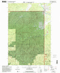 Fernwood Idaho Historical topographic map, 1:24000 scale, 7.5 X 7.5 Minute, Year 1995
