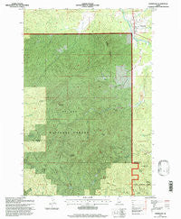 Fernwood Idaho Historical topographic map, 1:24000 scale, 7.5 X 7.5 Minute, Year 1995