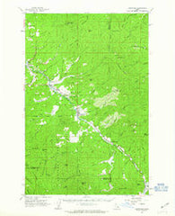 Fernwood Idaho Historical topographic map, 1:62500 scale, 15 X 15 Minute, Year 1961