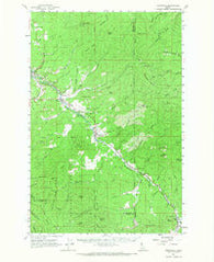 Fernwood Idaho Historical topographic map, 1:62500 scale, 15 X 15 Minute, Year 1961
