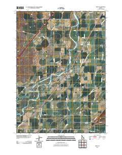 Firth Idaho Historical topographic map, 1:24000 scale, 7.5 X 7.5 Minute, Year 2010