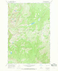 Fish Lake Idaho Historical topographic map, 1:24000 scale, 7.5 X 7.5 Minute, Year 1966