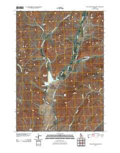 Fish Creek Reservoir Idaho Historical topographic map, 1:24000 scale, 7.5 X 7.5 Minute, Year 2010