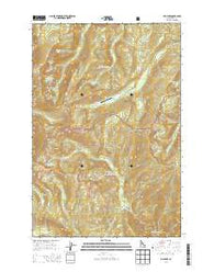 Fish Lake Idaho Current topographic map, 1:24000 scale, 7.5 X 7.5 Minute, Year 2014