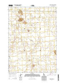 Fissure Butte Idaho Current topographic map, 1:24000 scale, 7.5 X 7.5 Minute, Year 2013