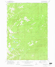 Fitsum Peak Idaho Historical topographic map, 1:24000 scale, 7.5 X 7.5 Minute, Year 1973