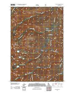 Fitsum Peak Idaho Historical topographic map, 1:24000 scale, 7.5 X 7.5 Minute, Year 2011
