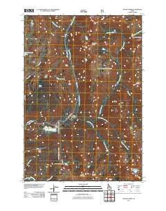 Fitsum Summit Idaho Historical topographic map, 1:24000 scale, 7.5 X 7.5 Minute, Year 2011