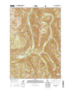Fitsum Summit Idaho Current topographic map, 1:24000 scale, 7.5 X 7.5 Minute, Year 2013