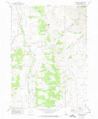 Flatiron Hill Idaho Historical topographic map, 1:24000 scale, 7.5 X 7.5 Minute, Year 1971
