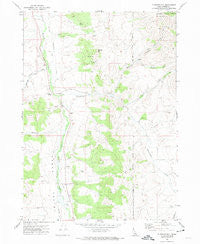 Flatiron Hill Idaho Historical topographic map, 1:24000 scale, 7.5 X 7.5 Minute, Year 1971