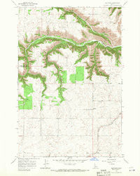 Fletcher Idaho Historical topographic map, 1:24000 scale, 7.5 X 7.5 Minute, Year 1967