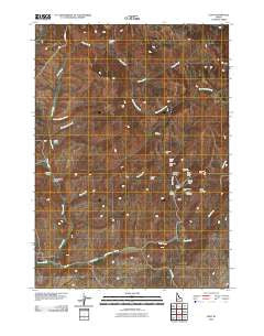 Flint Idaho Historical topographic map, 1:24000 scale, 7.5 X 7.5 Minute, Year 2010